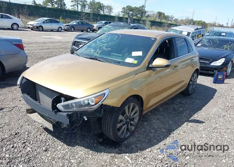 2018 Hyundai Elantra Gt Sport z USA, uszkodzony, nr VIN KMHH55LCXJU029695